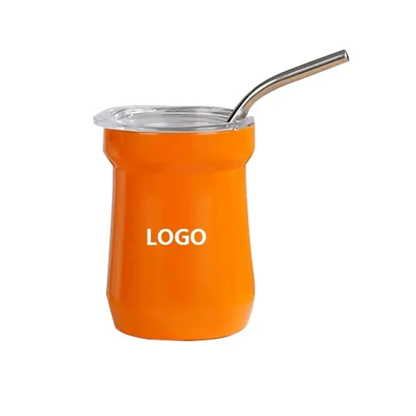 5oz Stainless Steel Mugs With Straw Lid