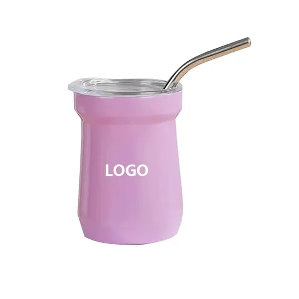 5oz Stainless Steel Mugs With Straw Lid