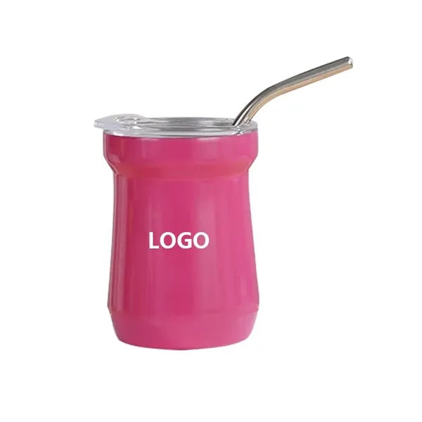 5oz Stainless Steel Mugs With Straw Lid