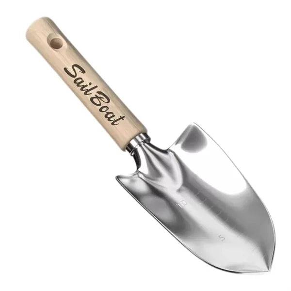 Stainless steel gardening shovel