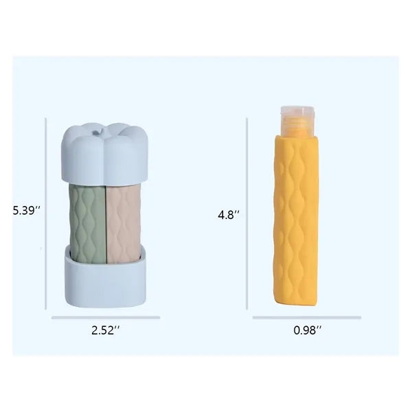 Travel 4-in-1 Silicone Dispensing Bottle