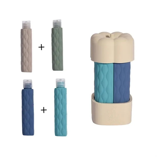 Travel 4-in-1 Silicone Dispensing Bottle