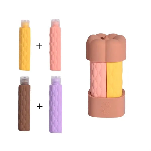 Travel 4-in-1 Silicone Dispensing Bottle