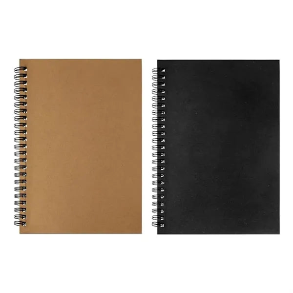 A5 Kraft Spiral Notebook with Lined Pages