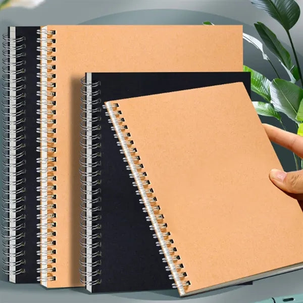 A5 Kraft Spiral Notebook with Lined Pages