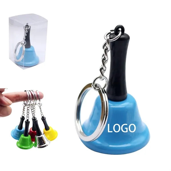 Mini Metal Hand Bell Keychain