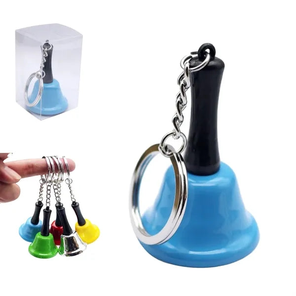 Mini Metal Hand Bell Keychain