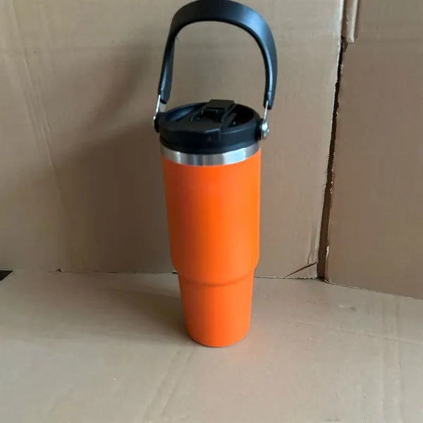 20oz 30oz Insulated Travel Flask Tumblers with Lid Handle