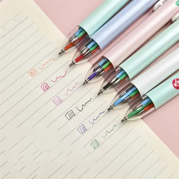 6 Colors Retractable Ballpoint Pens