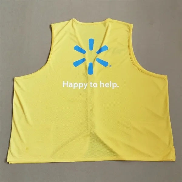 Polyester Mesh Supermarket Uniform Vest Staff Apparel
