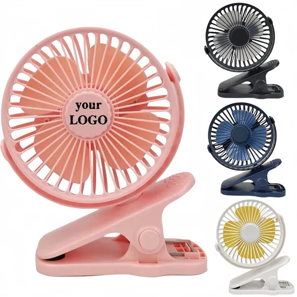 USB rechargeable clip fan