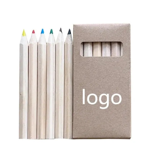 Mini Colored Pencils Bulk in Kraft Boxes