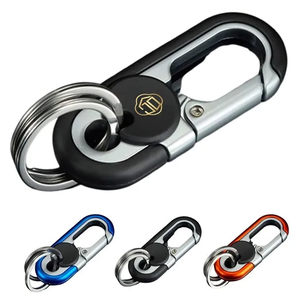 Sophisticated Double Loop AntiLoss Keychain for Business Men