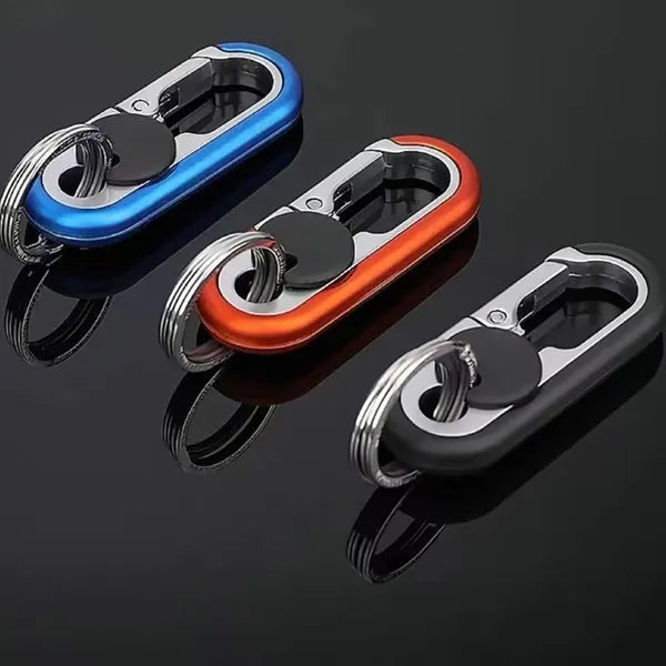 Sophisticated Double Loop AntiLoss Keychain for Business Men