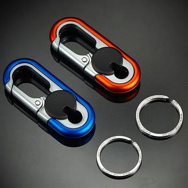 Sophisticated Double Loop AntiLoss Keychain for Business Men