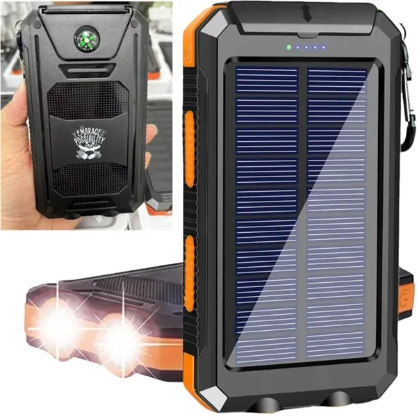 10000mAh solar waterproof power bank