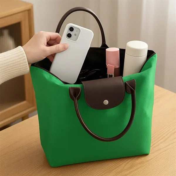 Foldable Oxford Shopping Tote Bag for Daily Use