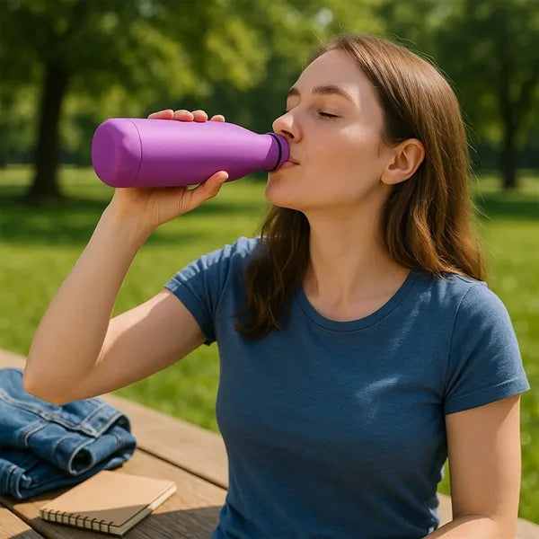 350ml Rubber Coated Stainless Steel Insulated Cola Bottle