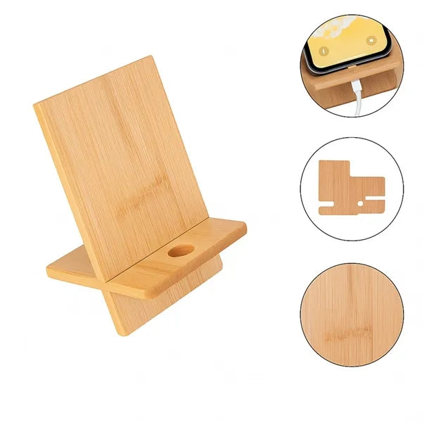 Eco-Friendly Bamboo Phone Stand