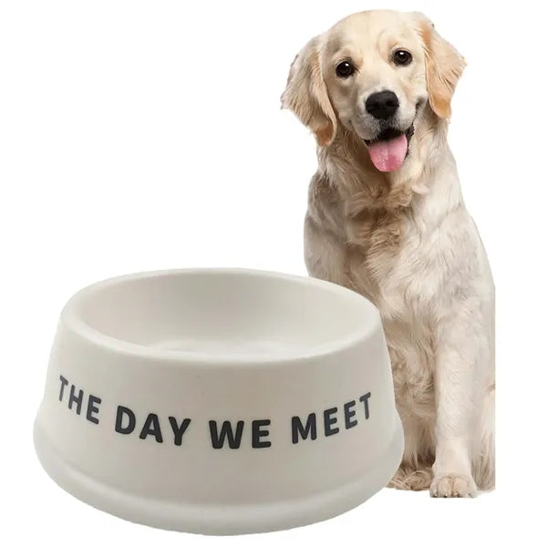 Eco-Friendly Bamboo Fiber Pet Bowl