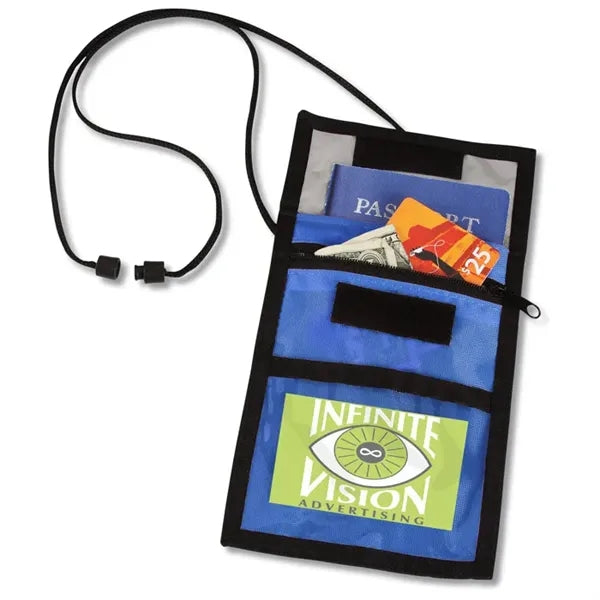 Multi-Pocket Lanyard ID Card Holder