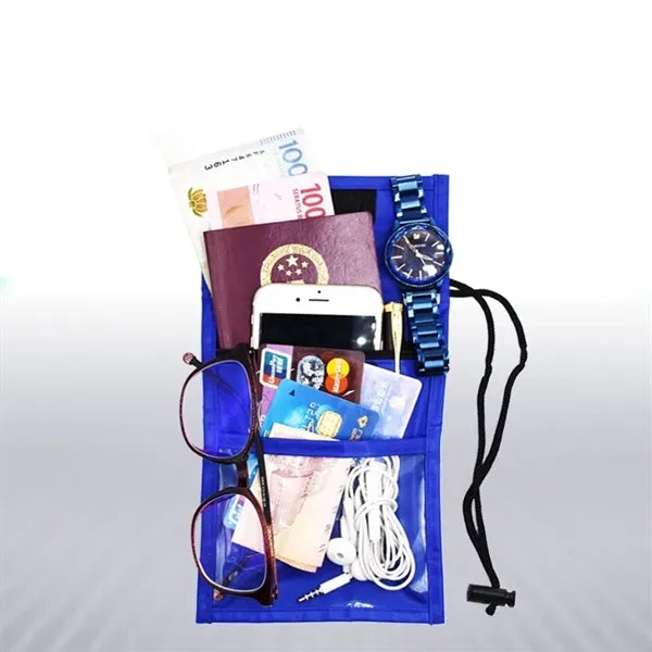 Multi-Pocket Lanyard ID Card Holder