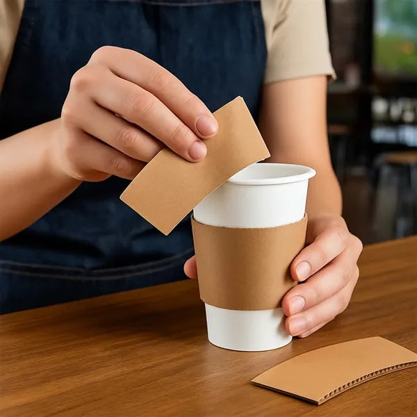 Eco-Friendly Kraft Coffee Sleeve