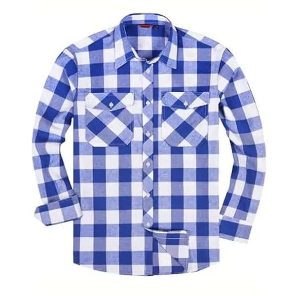 Long Sleeve Plaid Flannel Casual Shirts