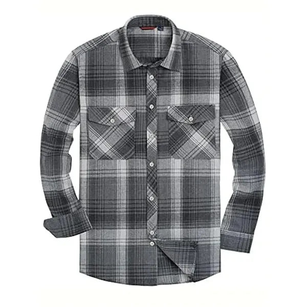 Long Sleeve Plaid Flannel Casual Shirts