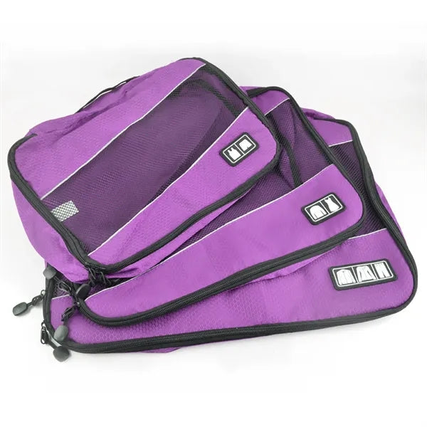 3 Pieces Travel Luggage Storage Bag Set