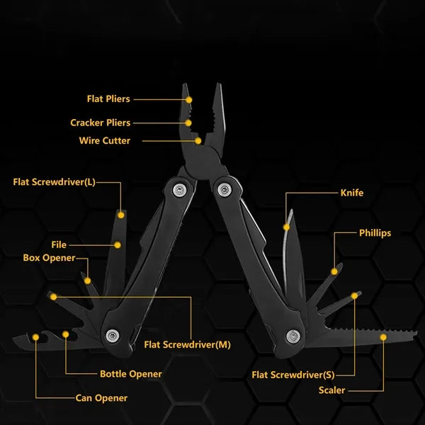Black Multi Functional Tool Kits Pliers