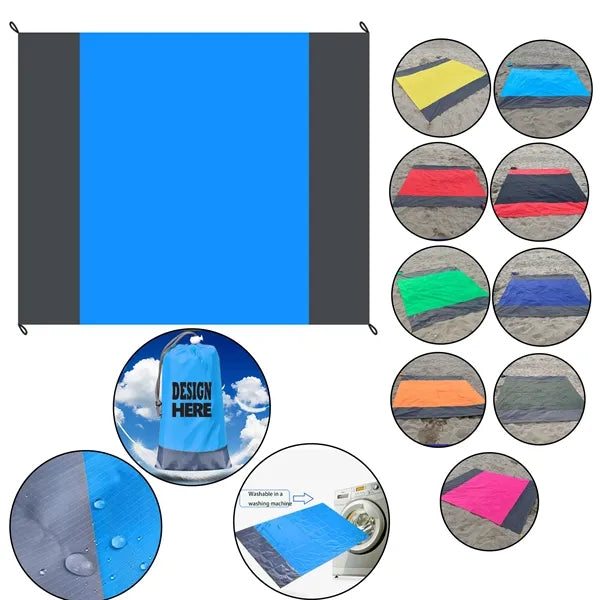 Water-Resistant And Sand-Proof Collapsible Beach Blanket