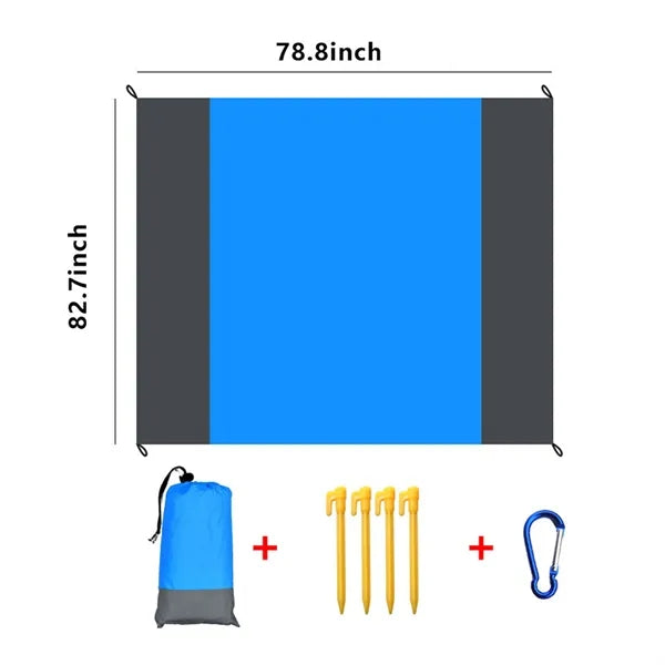 Water-Resistant And Sand-Proof Collapsible Beach Blanket