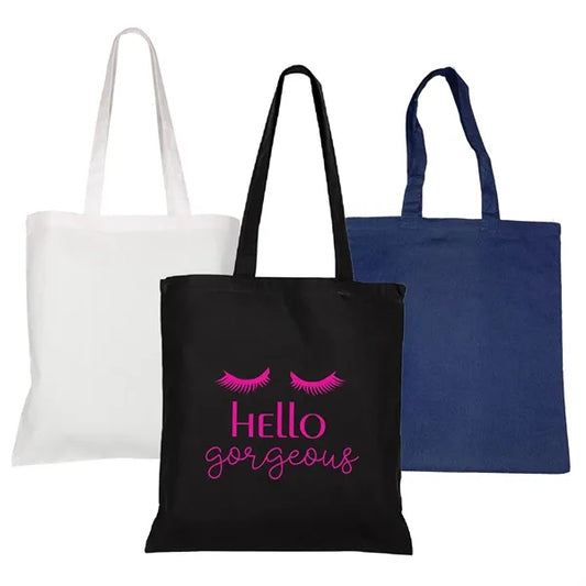 Colored Cotton Canvas Tote Bag