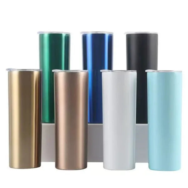 20oz Skinny Tumbler with Straw and Lid