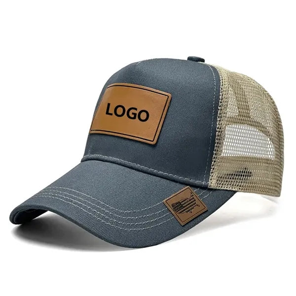 112FP Five Panel Trucker Hat with Patch
