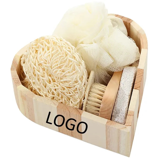 Wooden Gift Box Massage Reflexology Spa Bath Kit