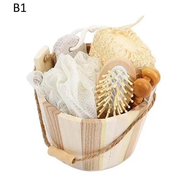 Wooden Gift Box Massage Reflexology Spa Bath Kit