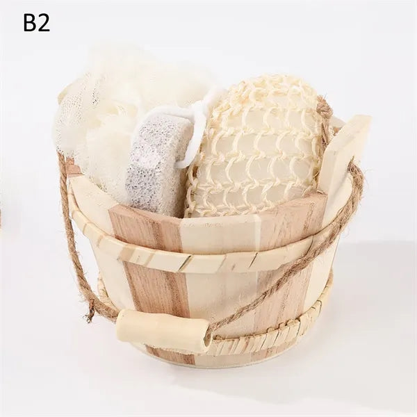 Wooden Gift Box Massage Reflexology Spa Bath Kit