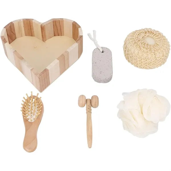 Wooden Gift Box Massage Reflexology Spa Bath Kit