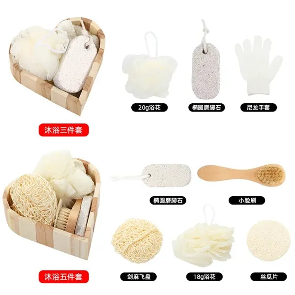 Wooden Gift Box Massage Reflexology Spa Bath Kit