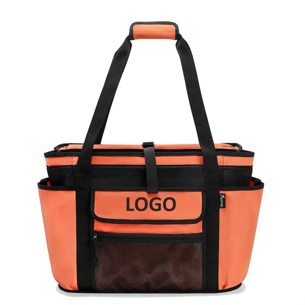 Beach Tote Bag with Cooler Compartment
