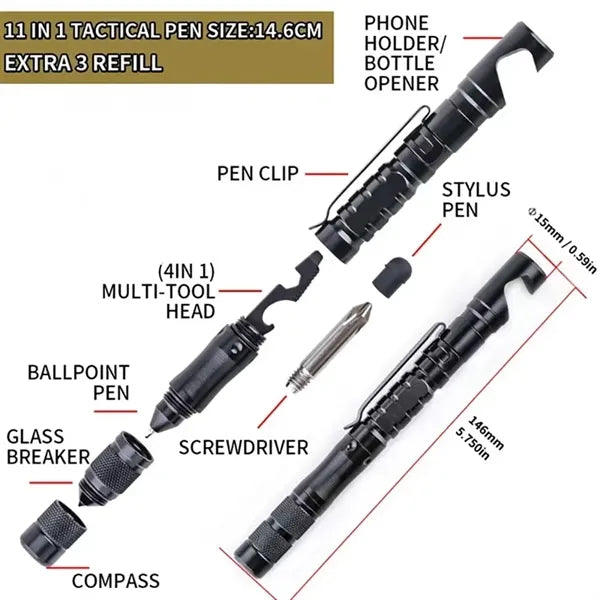 11 in 1 Multifunctional Tactical Pen