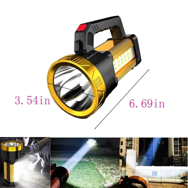 Handheld Multi Functions Rechargeable Flashlight Spotlight