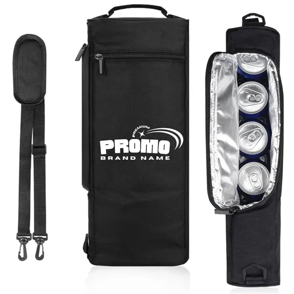 6-Can Insulated Cooler Sling Bag with Shoulder Strap