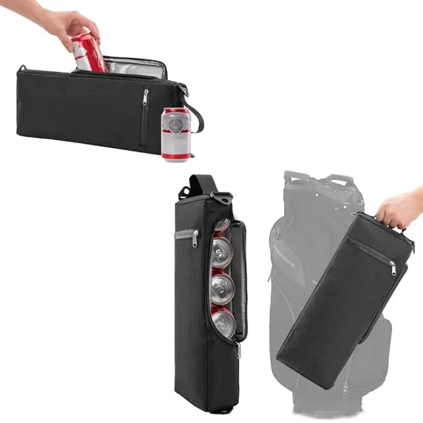 6-Can Insulated Cooler Sling Bag with Shoulder Strap
