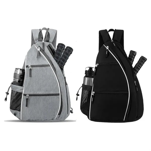 Pickleball Paddle Sling Backpack with Bottle Pocket