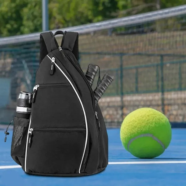Pickleball Paddle Sling Backpack with Bottle Pocket