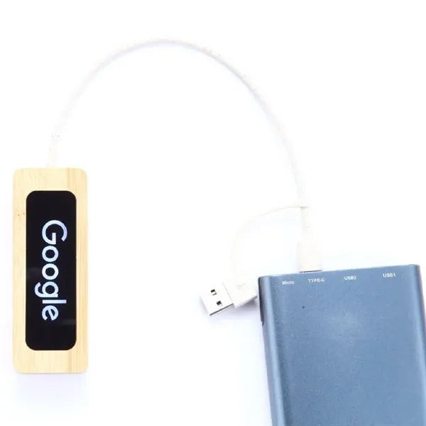 Eco USB Hub with Bamboo and Wheat Straw Housing