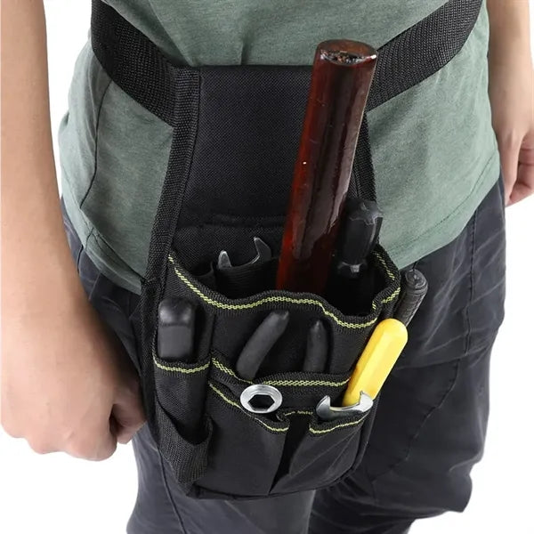Multi-Pocket Tool Belt Pouch with Adjustable Waist Strap